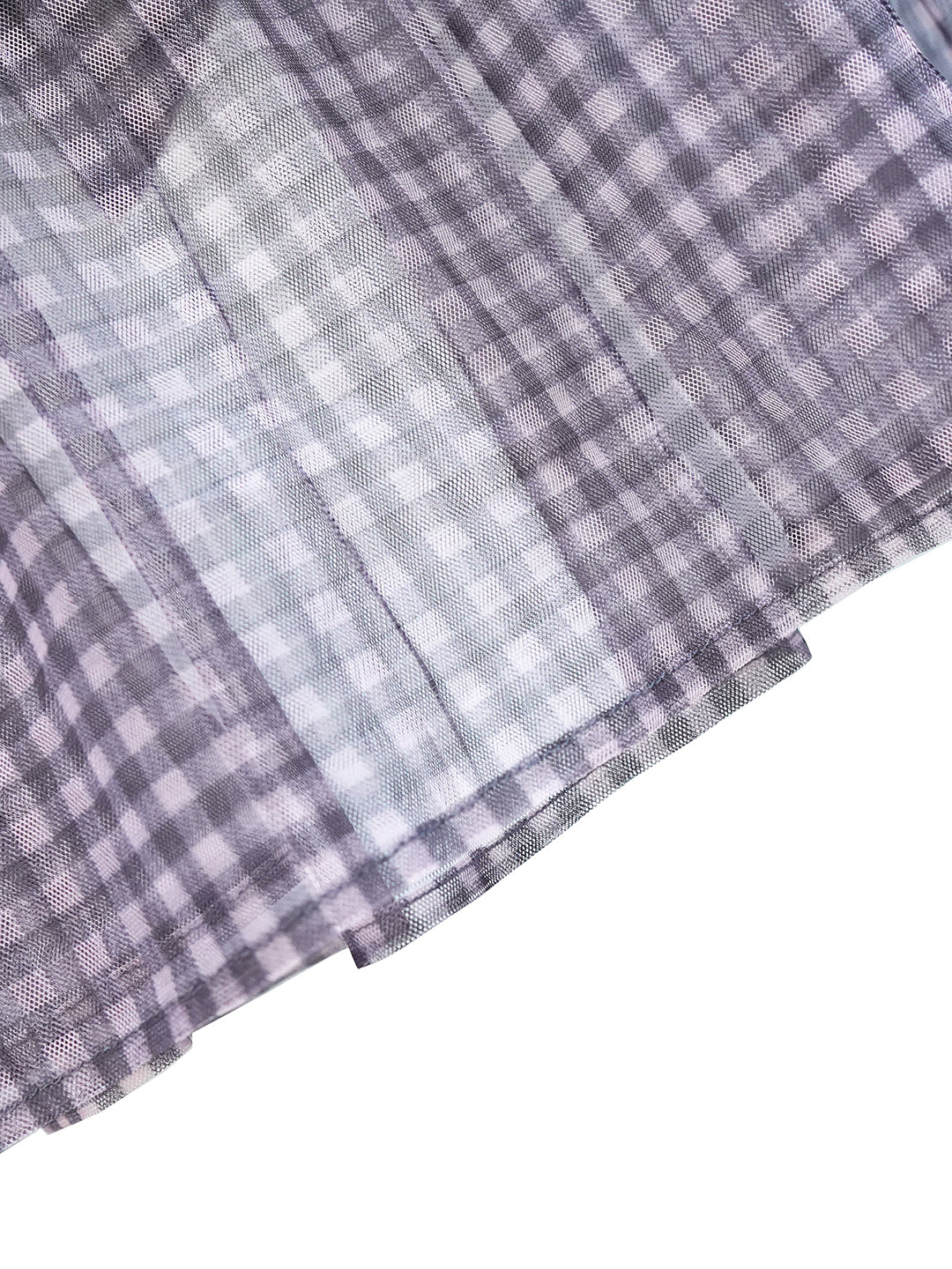 Unlogical Poem Vintage Style Ruffle Black Gingham Dress Smock