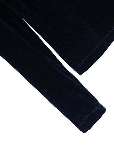 Unlogical Poem Retro-style Black Velvet Top