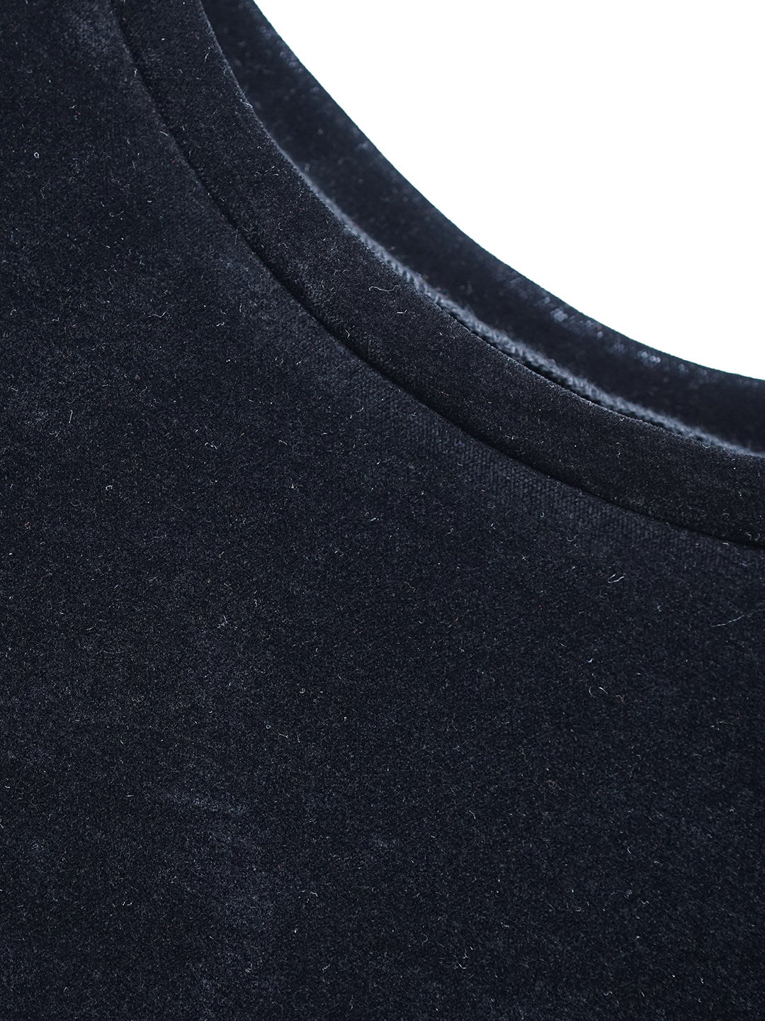 Unlogical Poem Retro-style Black Velvet Top