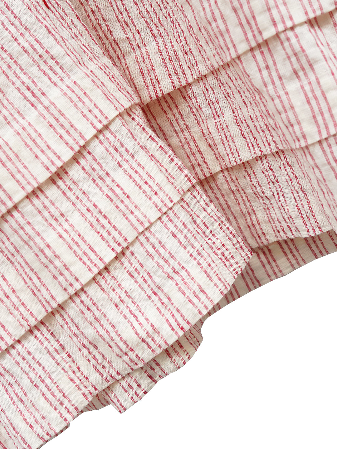 Unlogical Poem Bow Embroidered Cotton Linen Dress