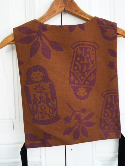 Unlogical Poem Cottage Style Flower Patchwork Doll Pattern Smock