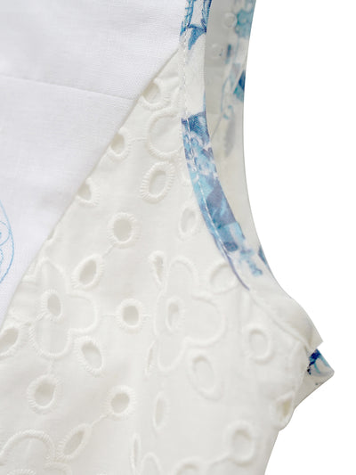 Unlogical Poem Retro Elegant Embroidered Short Vest