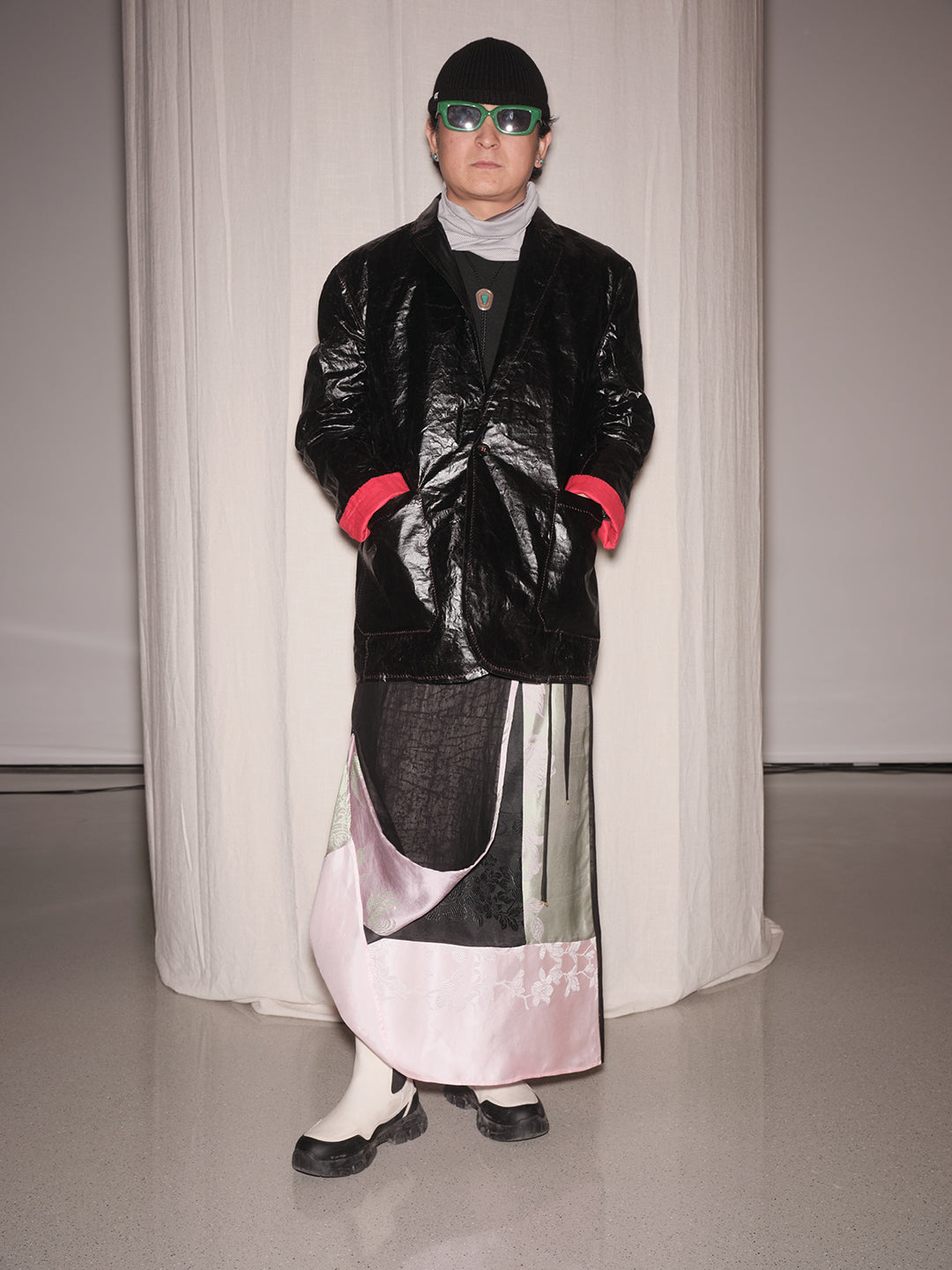 Katliax Miao ethnic group Hand-sewn Dong cloth Cotton Blazer