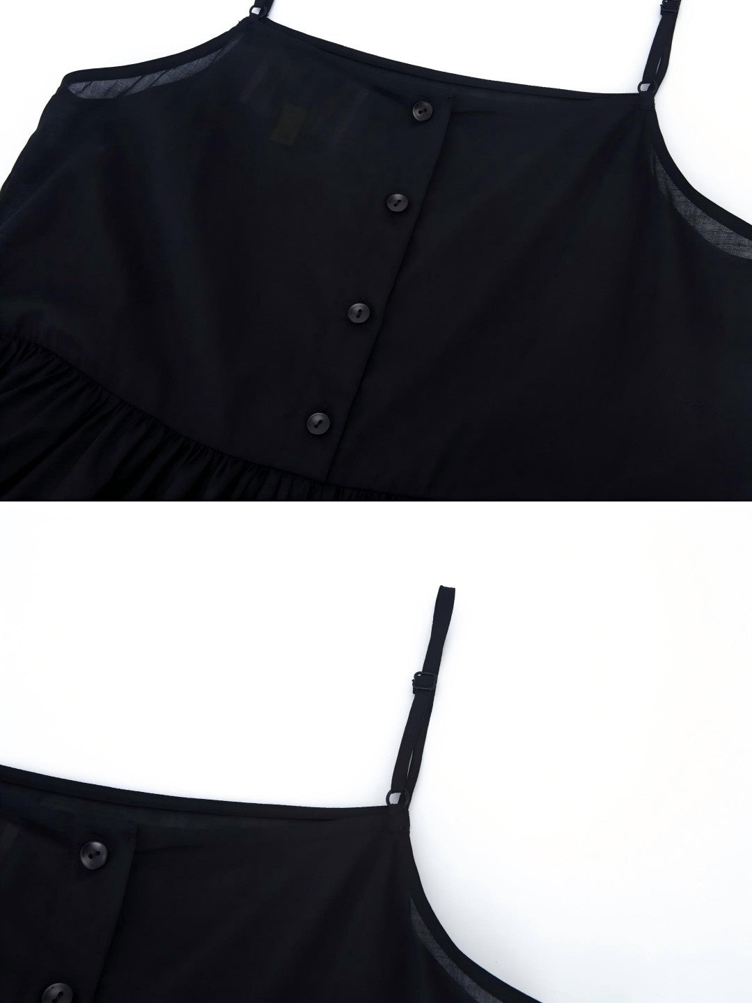 Unlogical Poem Black Cotton Camisole