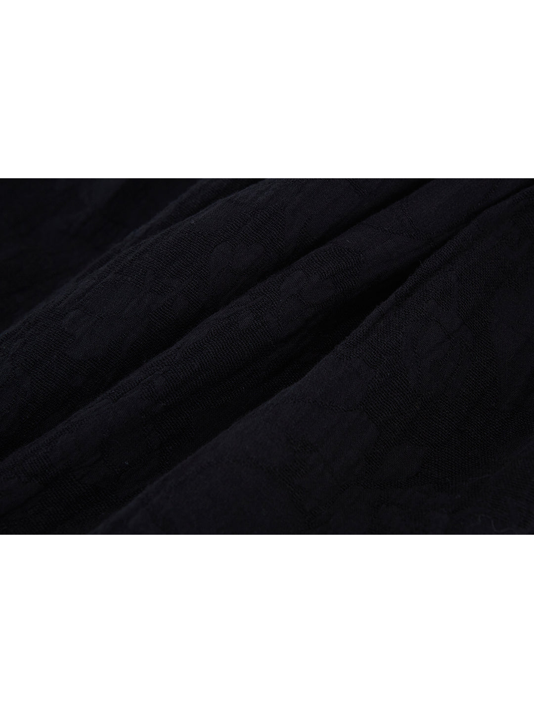 Unlogical Poem Patchwork Black Linen Dress