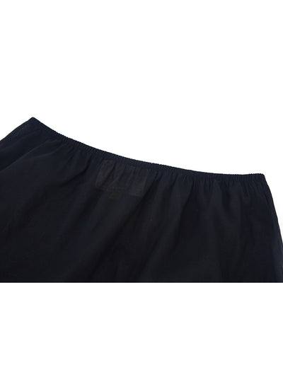 Unlogical Poem Black Cotton Basic Skirt