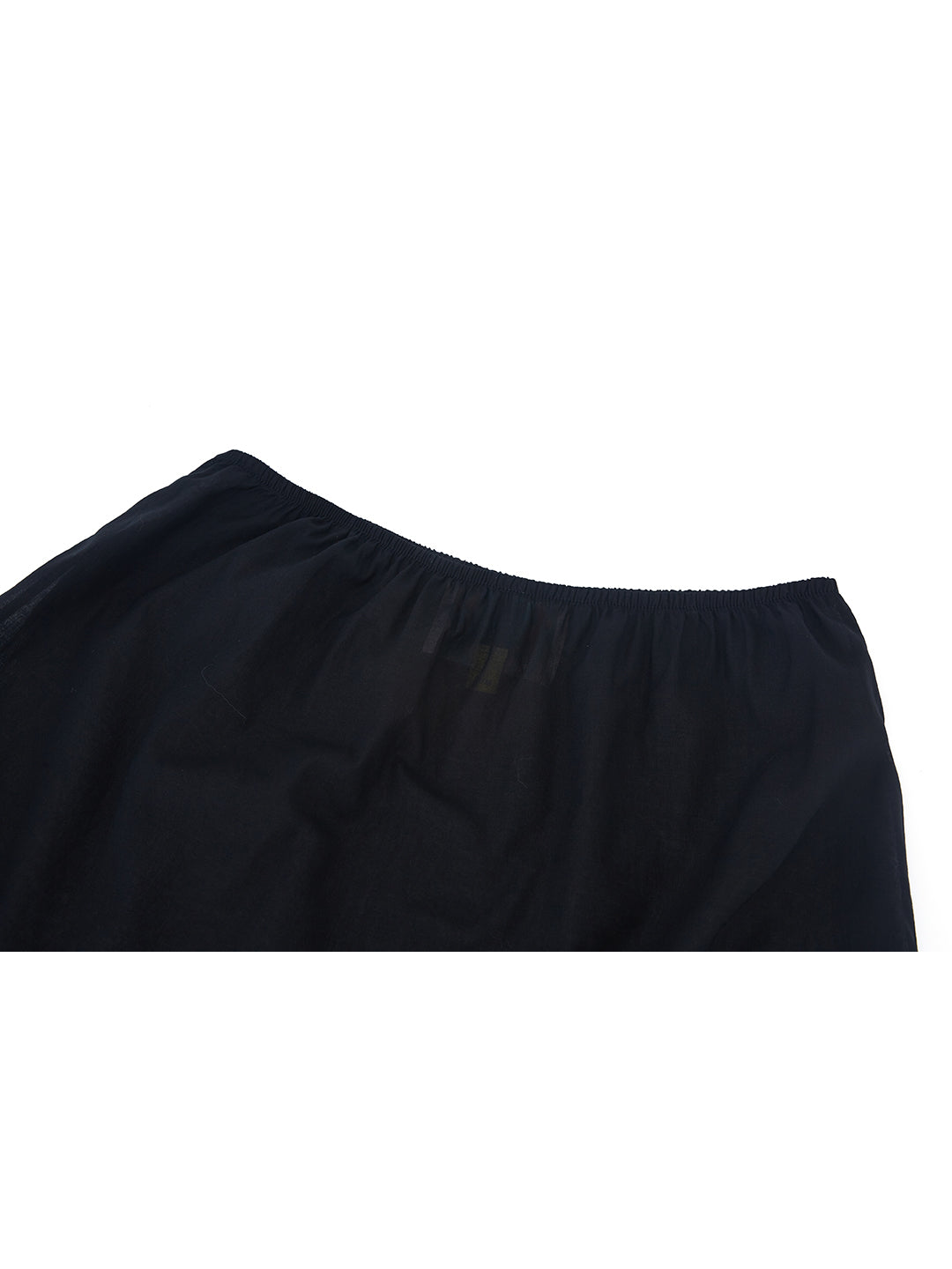 Unlogical Poem Black Cotton Basic Skirt