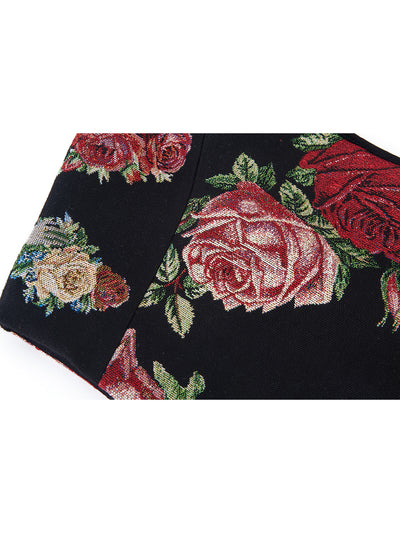 Unlogical Poem Vintage Style Rose-dyed Lace Smock