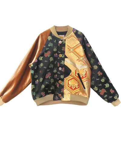 One-of-a-kind Cat Brocade Souvenir Jacket