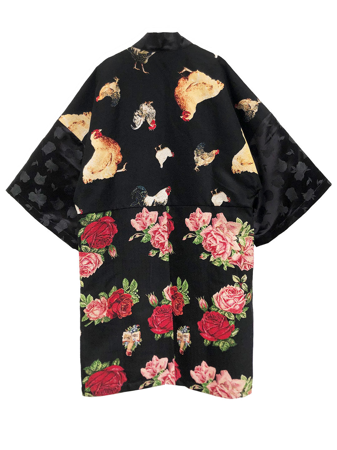 Unlogical Poem Cottage Style Flower Patchwork Coat