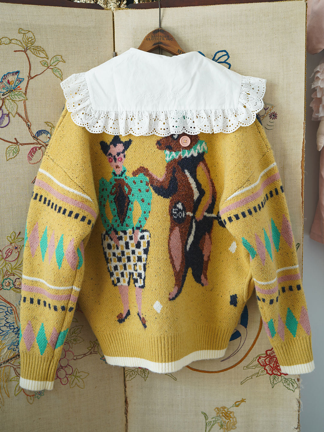 Unlogical Poem Circus Jacquard Sweater Cardigan