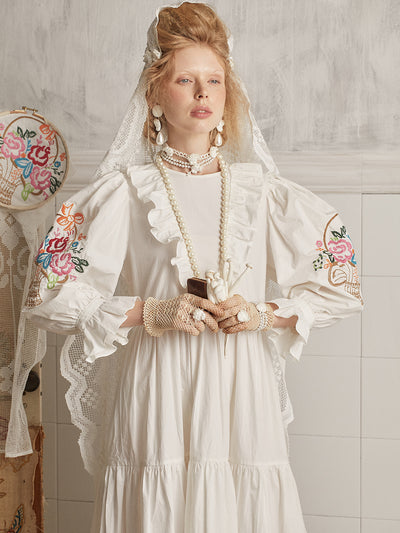Unlogical Poem x Trout San Baroque White Doll Hair Clip