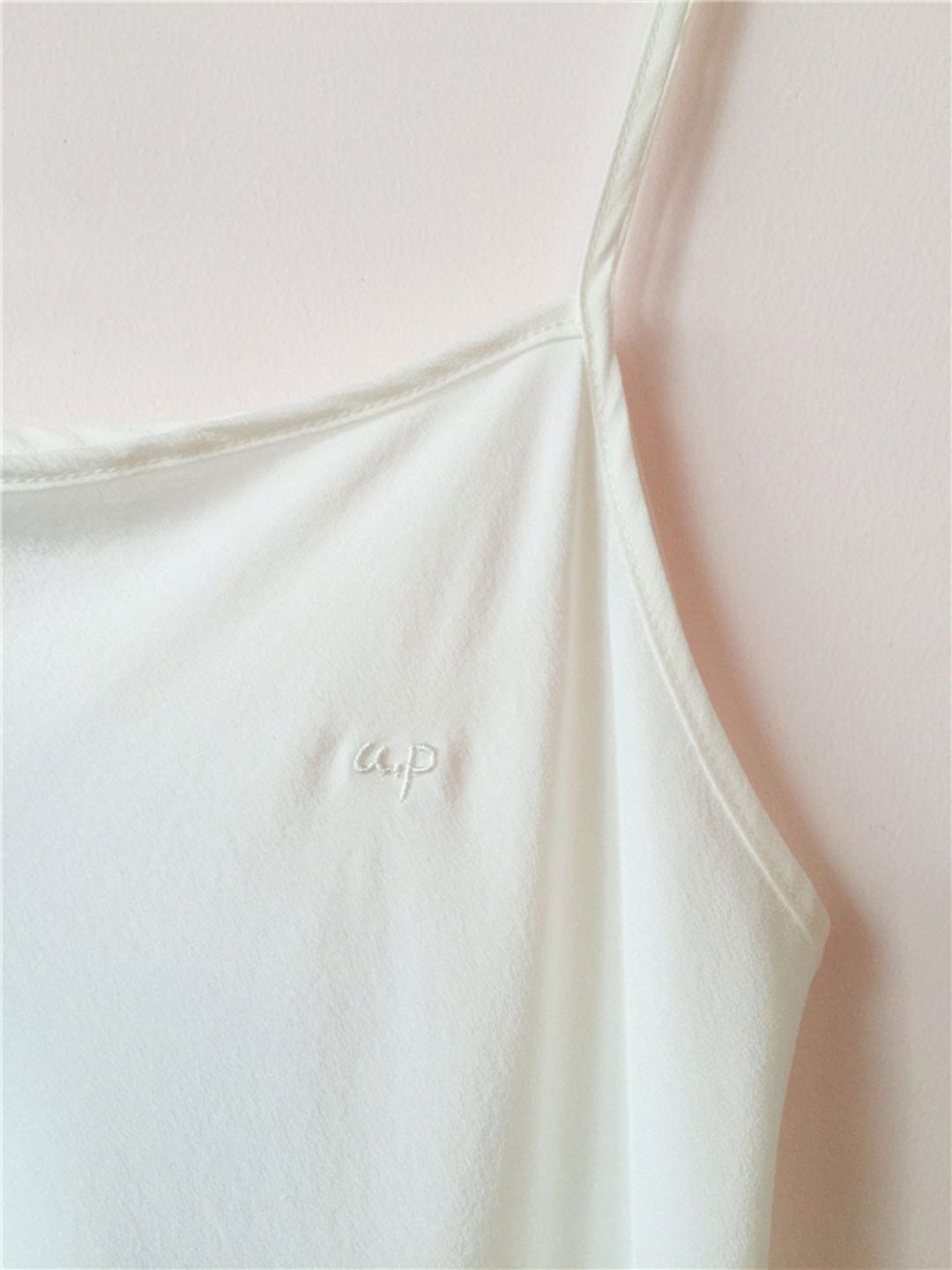 White Silk Embroidered Vest