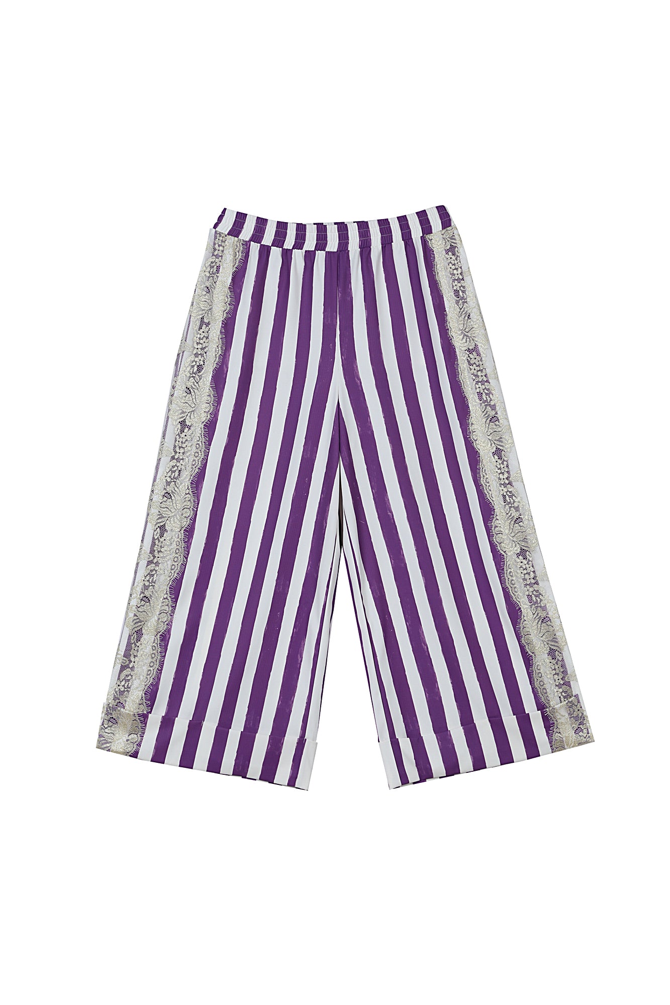 Unlogical Poem Striped Wide-Leg Pants