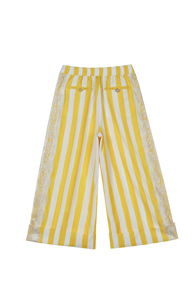 Unlogical Poem Striped Wide-Leg Pants