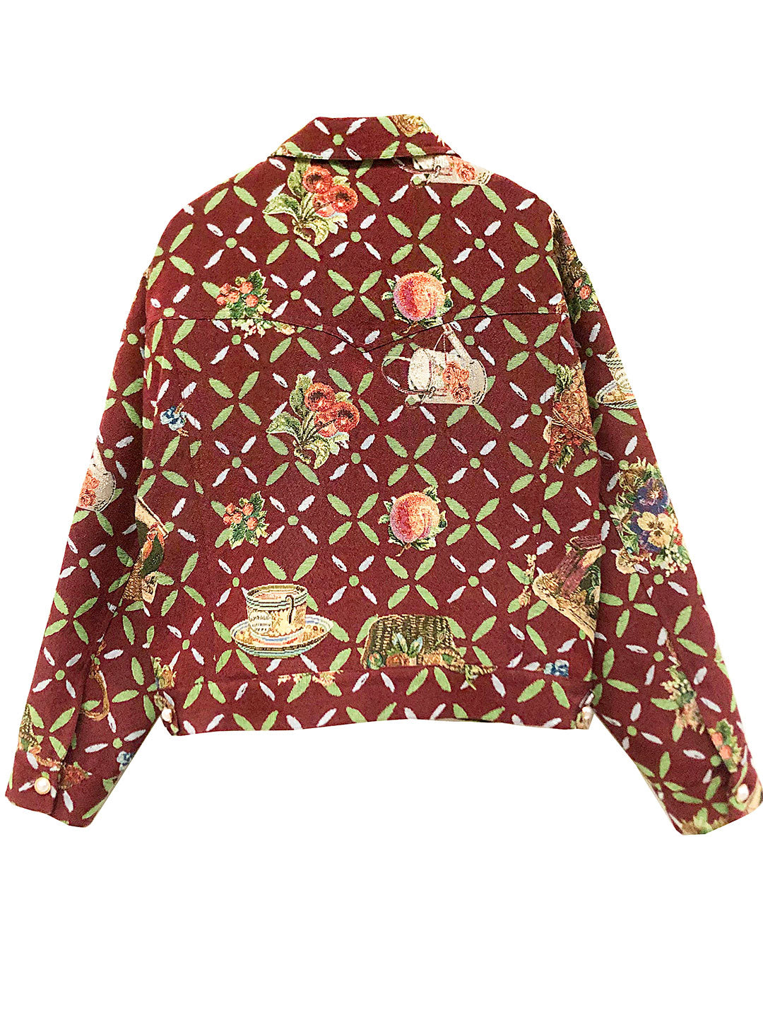 Unlogical Poem Red Cottage Style Jacket