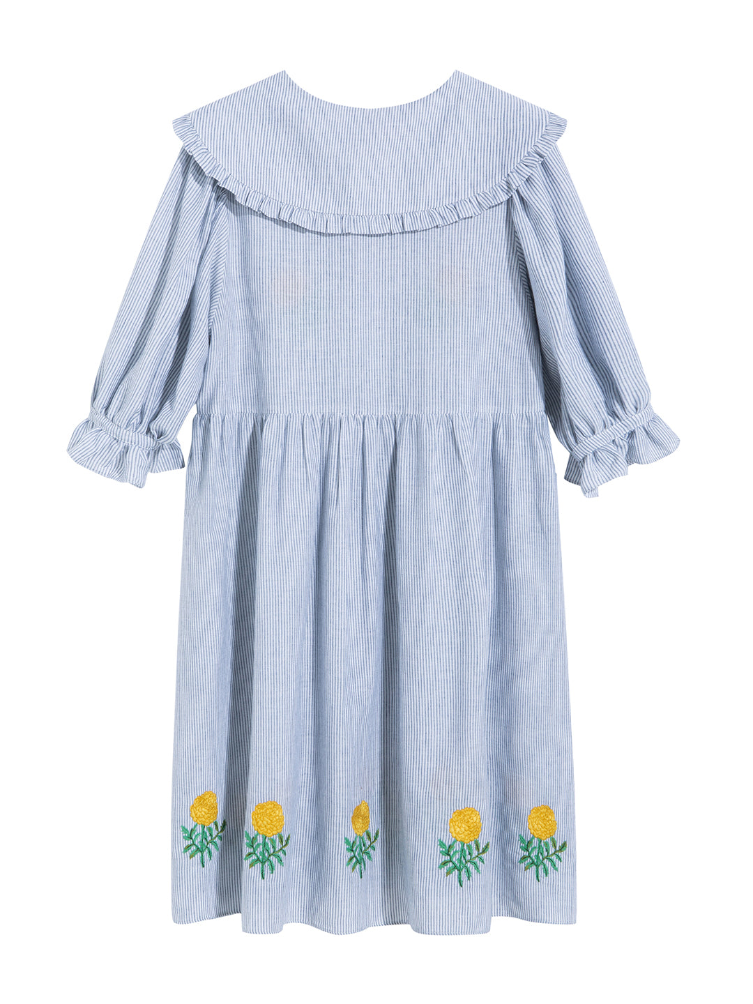 Unlogical Poem Vintage Calendula Embroidery Dress