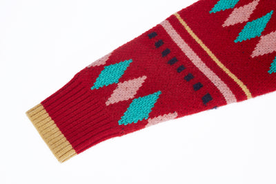 Unlogical Poem Circus Jacquard Sweater Cardigan