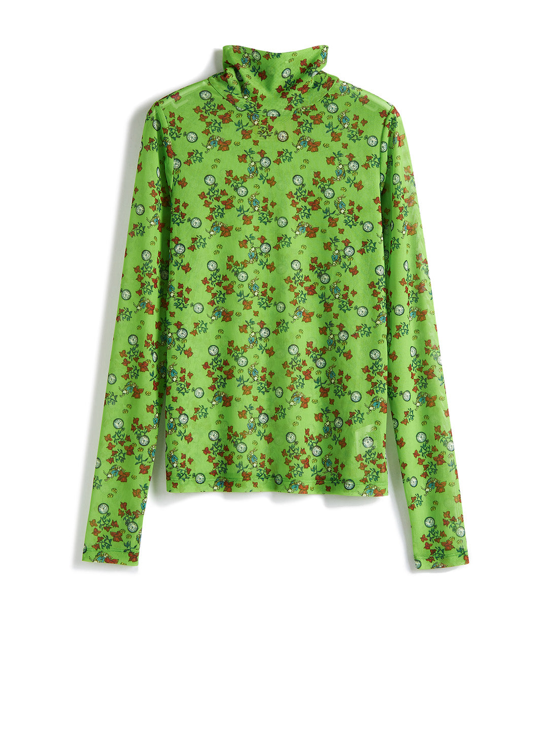Unlogical Poem Alice Printed Turtleneck Knit Bottoming Shirt