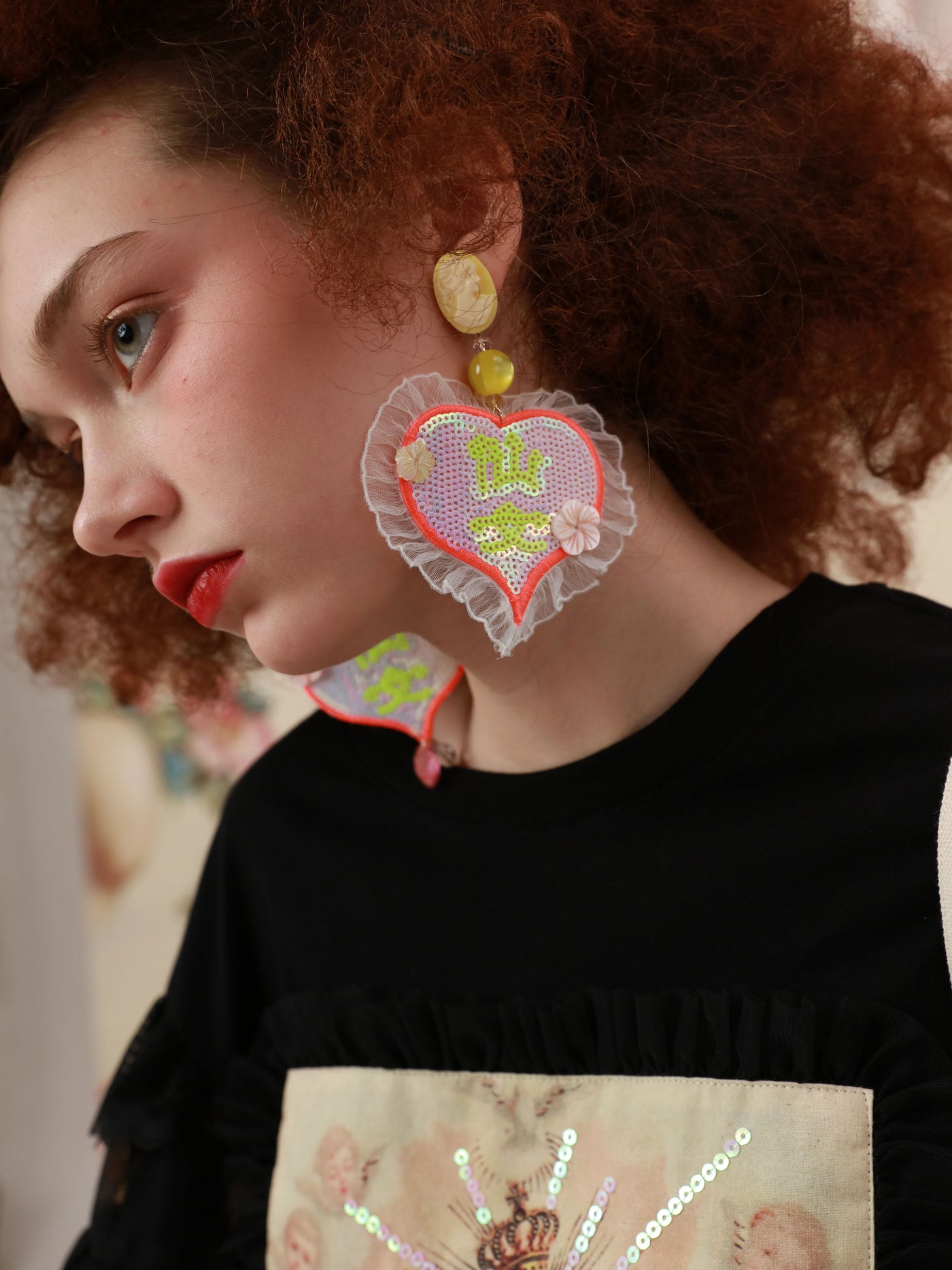 Fairy Sequin Lace Earrings（sold individually）