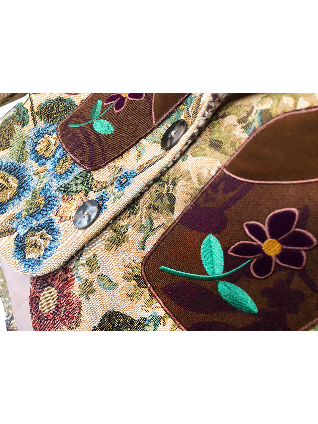 Unlogical Poem One-of-a-kind Matryoshka Flower Blazer